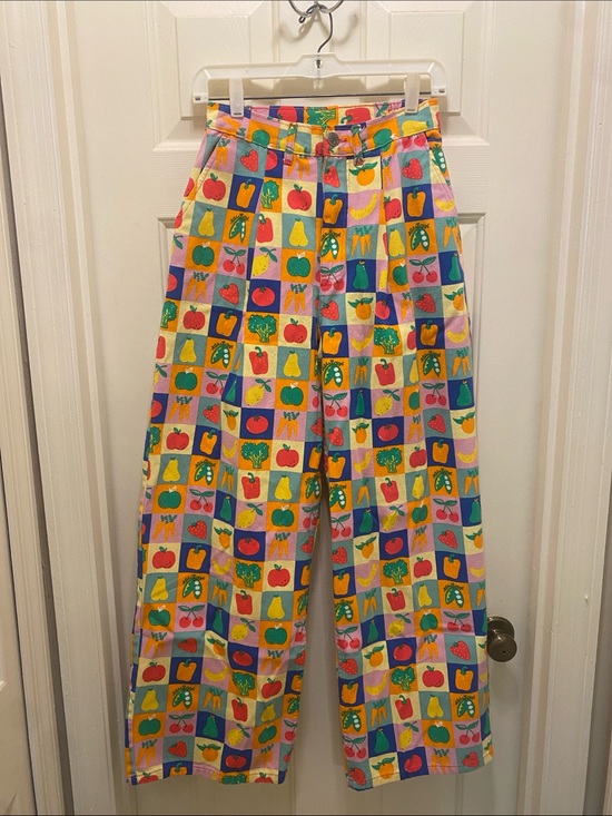 Lucy & Yak Pants - Lucy & Yak Happy Harvest High Waisted Pleated Pants